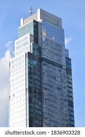 Brooklyn, NY/ USA - September 14, 2020: Downtown Brooklyn Apartment Building Skyscraper Detail