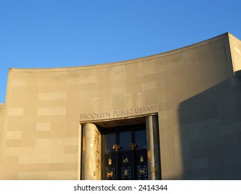 Brooklyn Public Library Entrance, New York