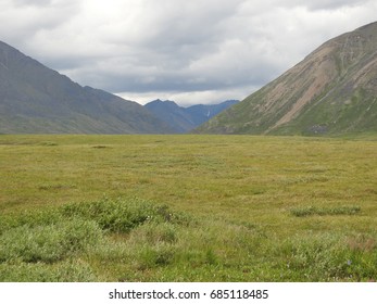 Brooks Range At Gates Of The Arctic National Park In Alaska