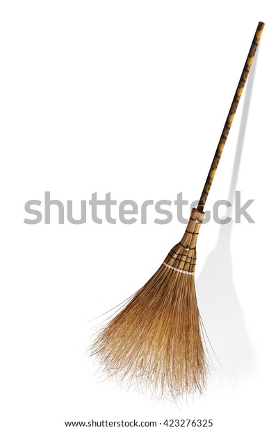 Broom Coconut Palms Grass Recycle Bin Stock Photo 423276325 | Shutterstock