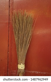 Broom A Stick On A Board