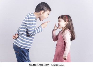 Brother And Sister Arguing