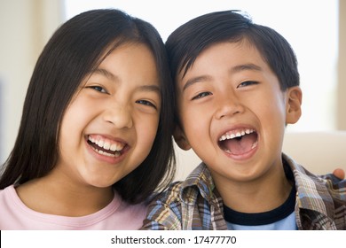 Brother And Sister Laughing