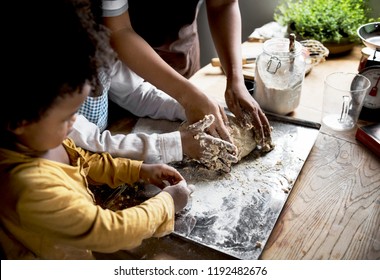 Brothers Baking With Their Mum