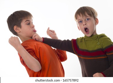 Similar Images, Stock Photos & Vectors of brothers fighting - 165757877 ...