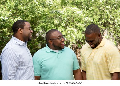 Brothers Hanging Out Talking And Laughing