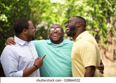 Brothers Laughing And Having Fun.