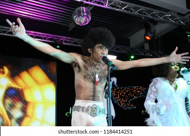 Brovary, Ukraine, 30.12.2006 Soloist Of Boney M Bobby Farrell Is Singing On The Stage