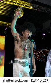 Brovary, Ukraine, 30.12.2006 Soloist Of Boney M Bobby Farrell Is Singing On The Stage