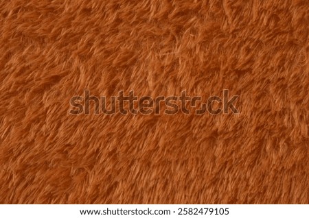 Brown artificial fur texture material
