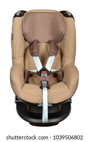 Brown Baby Car Seat With Isofix System