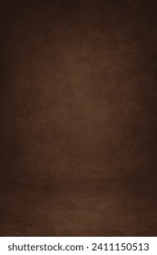 Brown Background Studio Portrait Backdrops Photo. Painted Canvas or Muslin Fabric Cloth Studio Backdrop or Background.