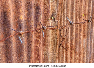 Brown background,Texture,Old galvanized fence
