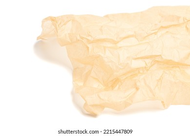 Brown Baking Paper Sheets Isolated On White Background.