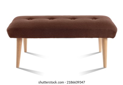 Brown Banquette Isolated On White 