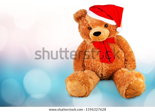 Brown bear toys\
collection on blur\
background