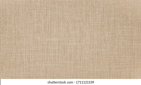 Brown beige natural cotton linen textile texture background	
