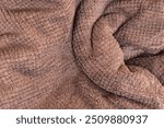 Brown blanket texture, decorativetextile background,Brown soft material, textile background, soft blanket





