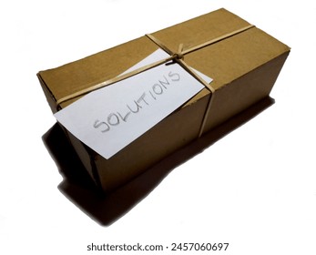 Brown Box with message Solutions