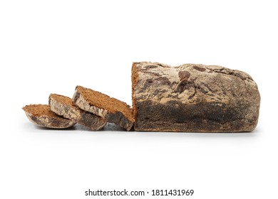 Brown bread isolated on white background. - Shutterstock ID 1811431969