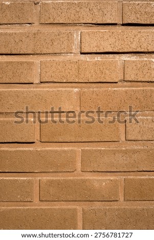 Brown Brick Wall Texture Background with Horizontal Pattern