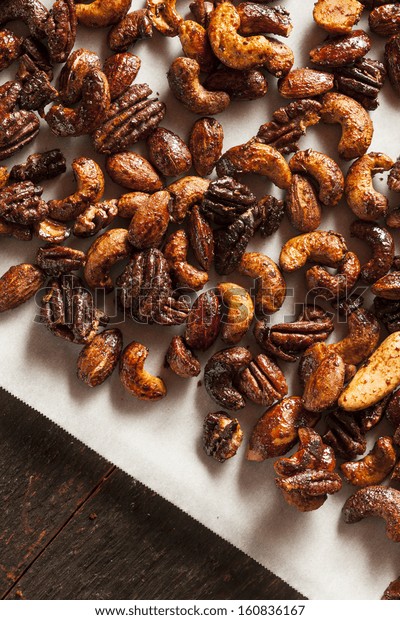 Brown Candied Caramelized Nuts Cinnamon Spices Stock Photo (Edit Now ...