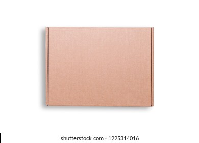 Brown Cardboard Box, Isolated