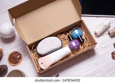 Brown Carton Box, Beauty Subscription Box