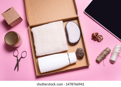 Brown Carton Box, Beauty Subscription Box