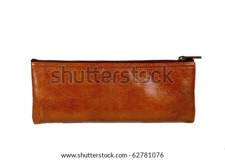 Brown case leather.