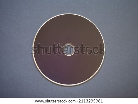 brown CD compact disc for music and data recording