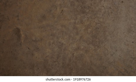 Brown Cement Wall And Old Concrete Texture For Pattern And Background.