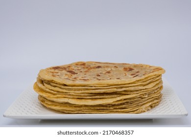 Brown Chapati Kenyan Made African Dishes Food On The Plate 