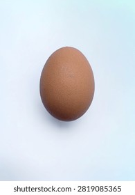 Brown chicken eggs. The eggshell has a porous texture that protects the inside from bacteria.