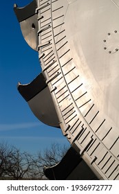 Brown coal mine construction and the paddle wheel of a bucket wheel excavator