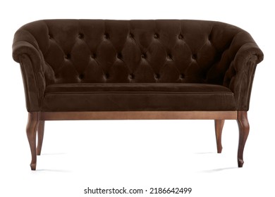 Brown Couch Isolated On White 