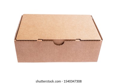 Brown Craft Cardboard Box, Isolates