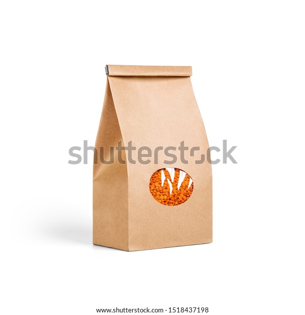 Download Brown Craft Paper Bag Red Lentils Stock Photo Edit Now 1518437198