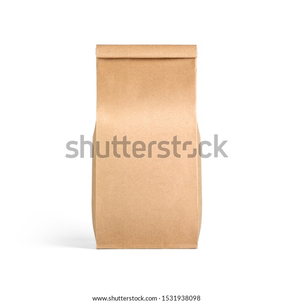 Download Brown Craft Tall Paper Bag Packaging Stock Photo Edit Now 1531938098 PSD Mockup Templates