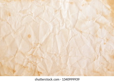 Brown crumpled paper texture - Shutterstock ID 1340999939