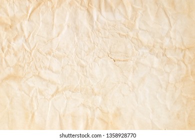Brown crumpled paper texture - Shutterstock ID 1358928770