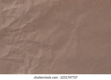 Brown Crumpled Paper Texture Background - Shutterstock ID 2231747737