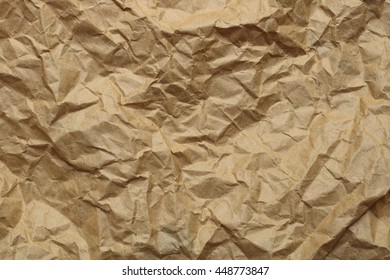 Brown crumpled paper texture background - Shutterstock ID 448773847
