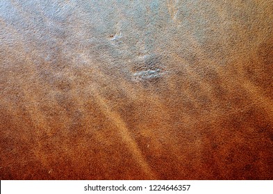 Brown Distressed Leather Close Up Background