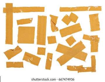 Brown Duct Repair Tape Isolated On White Background