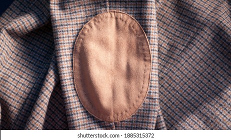 Brown Elbow Patch In Tweed Jacket