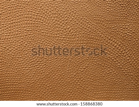 Brown embossed leather close-up