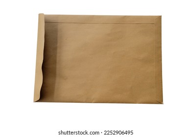 Brown Envelope document isolated on white background with clipping path - Shutterstock ID 2252906495