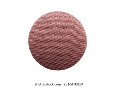 Brown Fabric buttons,Cloth buttons on white background with clipping path. Craft and needlework concept.  - Powered by Shutterstock