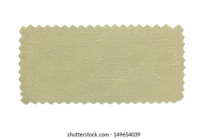 Brown Fabric Swatch Samples Isolated On White Background